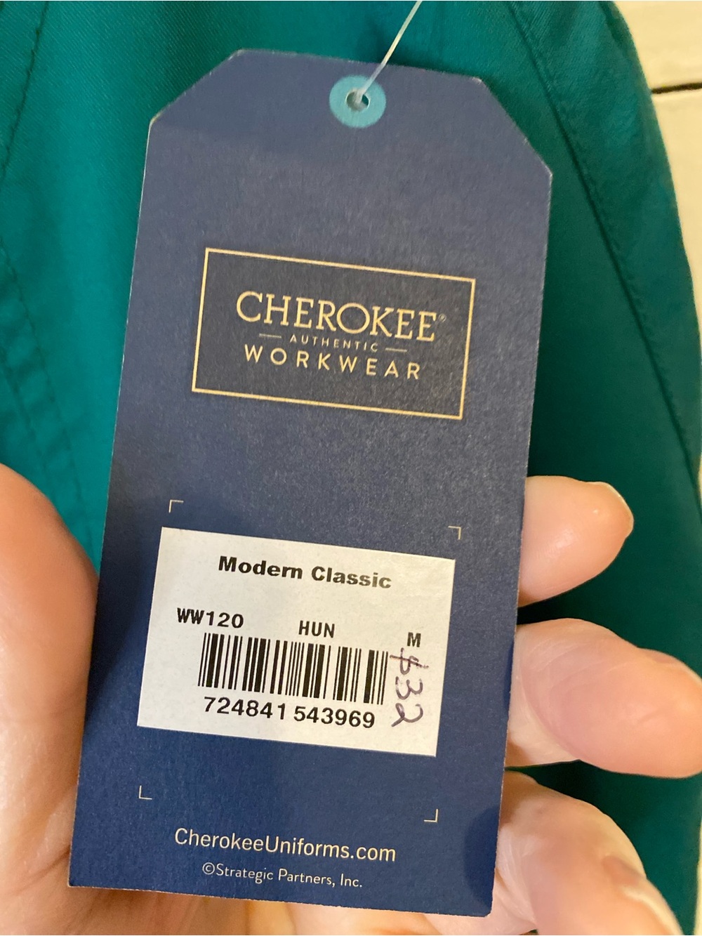Dickies & Cherokee Hunter Green Scrub Top and Scrub Pant for @tropicalbreezen - Picture 4 of 9